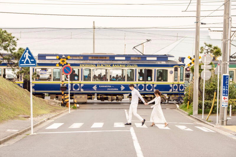 鎌倉高校前で前撮りロケーションフォト
