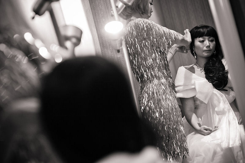 式当日の新婦お仕度シーン