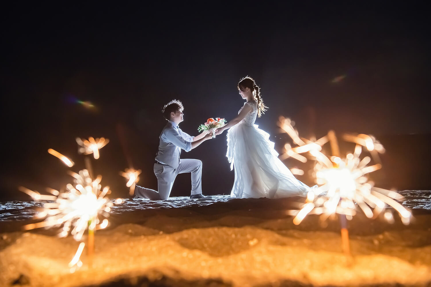 花火前撮りプロポーズ